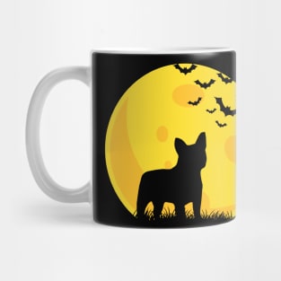 French Bulldog Moon TShirt Halloween Funny Mug